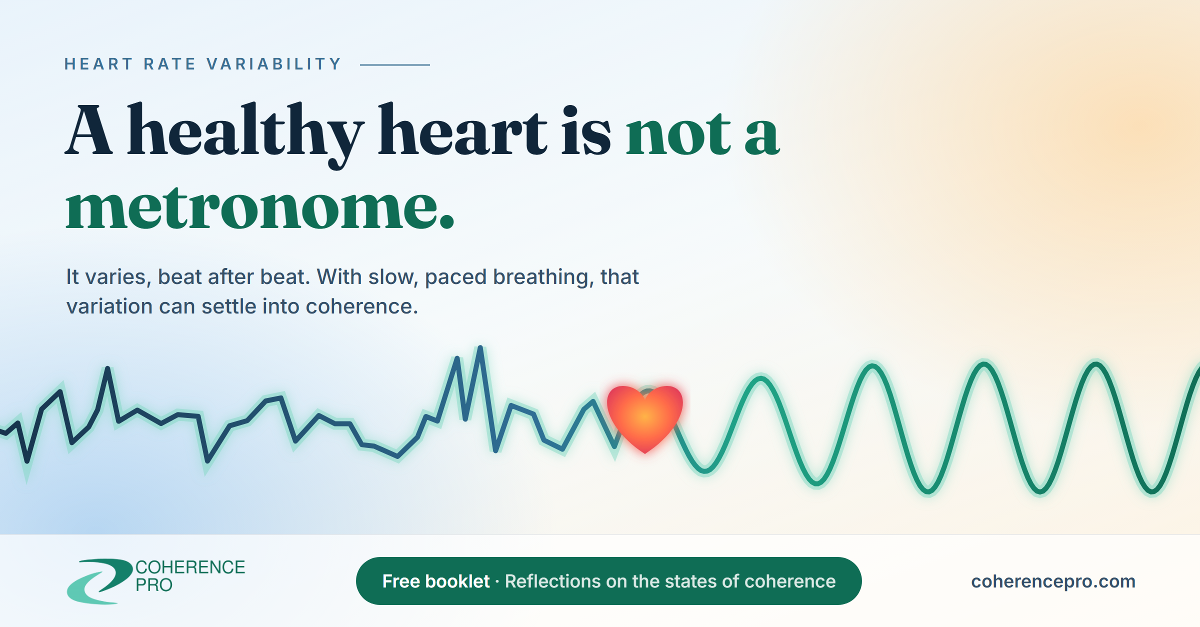 A heart that beats like a metronome is not a healthy heart